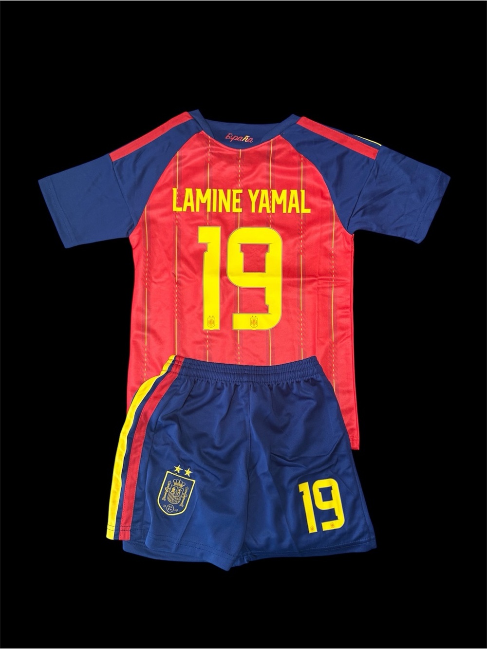 Kids Soccer Jersey Set - Lamine Yamal 19 World Cup HOME